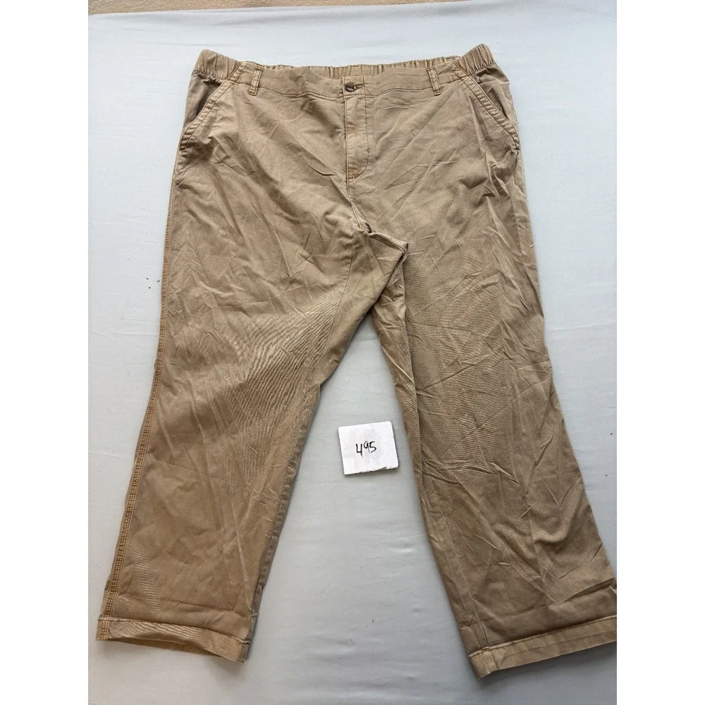 Old Navy Mens 2X Khaki OG Chino Athletic High Rise Elastic Waist Pants
